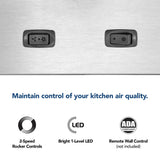 Broan-NuTone BBN1303SS Custom Built Insert with 2-Speed Exhaust Fan and Light, 300 Max Blower CFM, Stainless Steel, 30-Inch Range Hood Power Pack Broan-NuTone