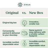 ZINUS 10 Inch Foam and Spring Hybrid Mattress [New Version], Twin, Fiberglass Free, Medium Firmness, Durable Support, Certified Safe Foams & Fabric, Mattress in A Box Zinus