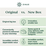 ZINUS 8 Inch Spring Sensation Hybrid Mattress [New Version], Full, Fiberglass Free, Medium Firmness, Durable Support, Certified Safe Foams & Fabric, Mattress in A Box ZINUS