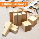 Basswood Carving Blocks, 18 pcs Whittling Wood Carving Blocks, Wood Craft Blocks, Basswood Wooden Blocks Zalaxt
