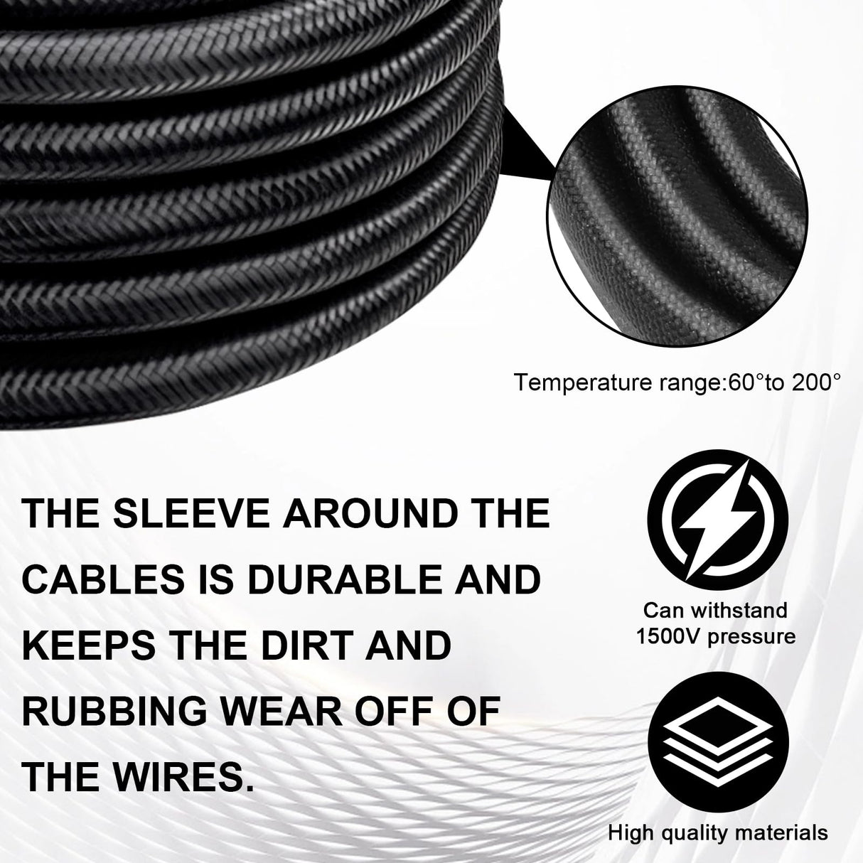 XRDS -RF 8AWG Battery Quick Connect Cable 3 FT, 50 Amp Anderson-Style Connector to O-Ring Terminal, for Solar, RV, EV, and Backup Power Systems XRDS -RF