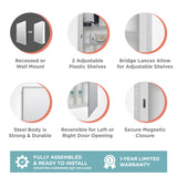 Zenith Products ZPC Corporation EMM1027 Prism Beveled Medicine Cabinet Zenna Home