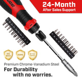 IRONCUBE Multi Ratcheting Screwdriver Set: 21 in 1 Magnetic Multiple bits Suitable for Everyday Household Use ironcube