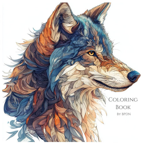 Adult Animal Coloring Book: Stress Relieving Designs: Beautiful Wildlife and Forest Animal Patterns for Relaxation, Focus, and Creativity | Perfect for Beginners and Experienced Colorists Majosta
