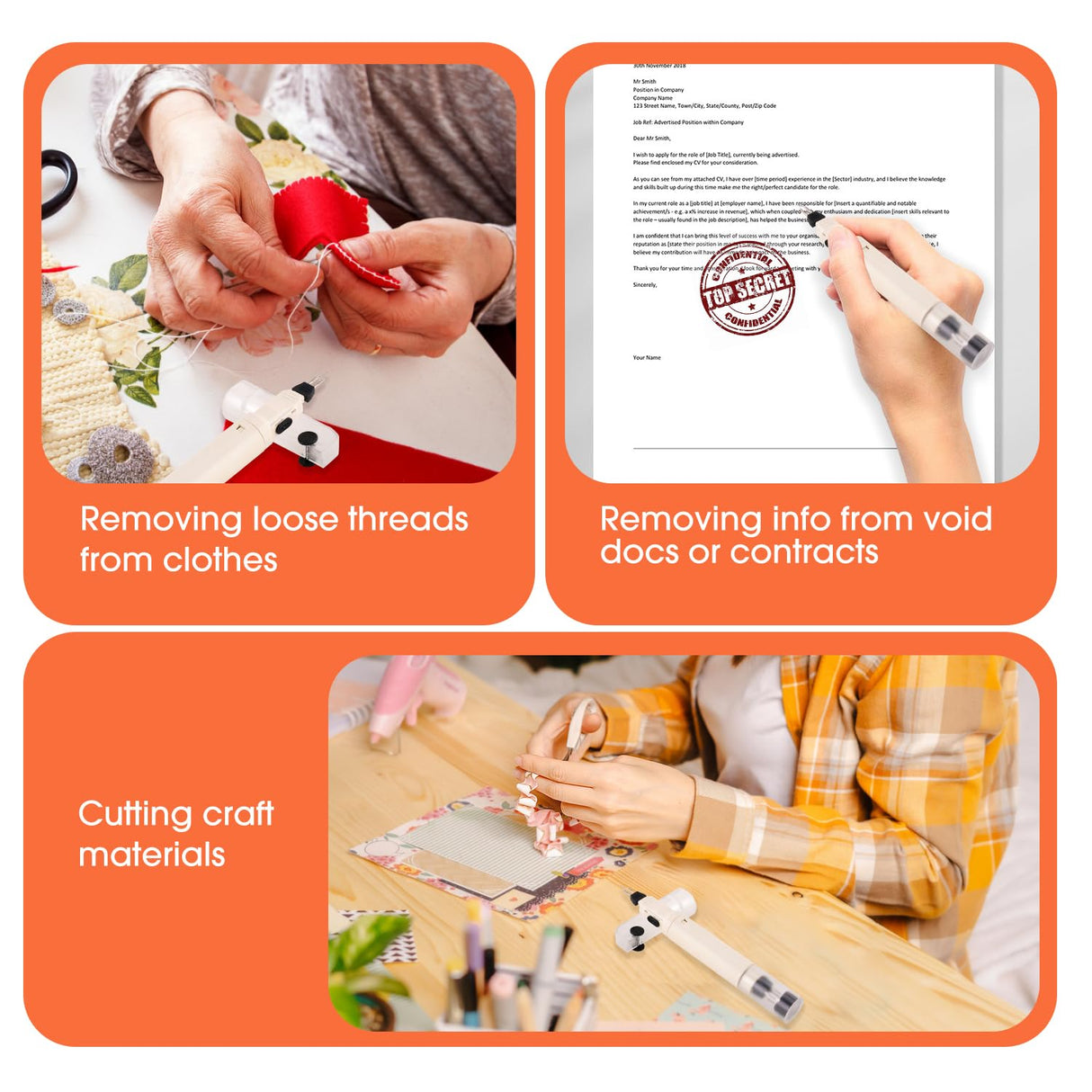 Noah Mini Hot Wire Cutter, Foam Cutter,Portable Hot Wire Cutter Pen for 3D Models,Ribbons,Ropes,Repair Plastic,White Noah