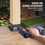 VEVOR 4x4 Post Base 20Pcs, Internal 3.6"x3.6" Heavy Duty Powder-Coated Steel Post Bracket Fit for Standard Wood Post Anchor, Decking Post Base for Deck Porch Handrail Railing Support VEVOR