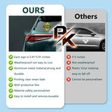 Metal Sublimation Signs, 4 Pack 6" x 6" Sublimation Blanks Suction Cup Car Window Sign, Custom Metal Signs for Hanging SMASMILE