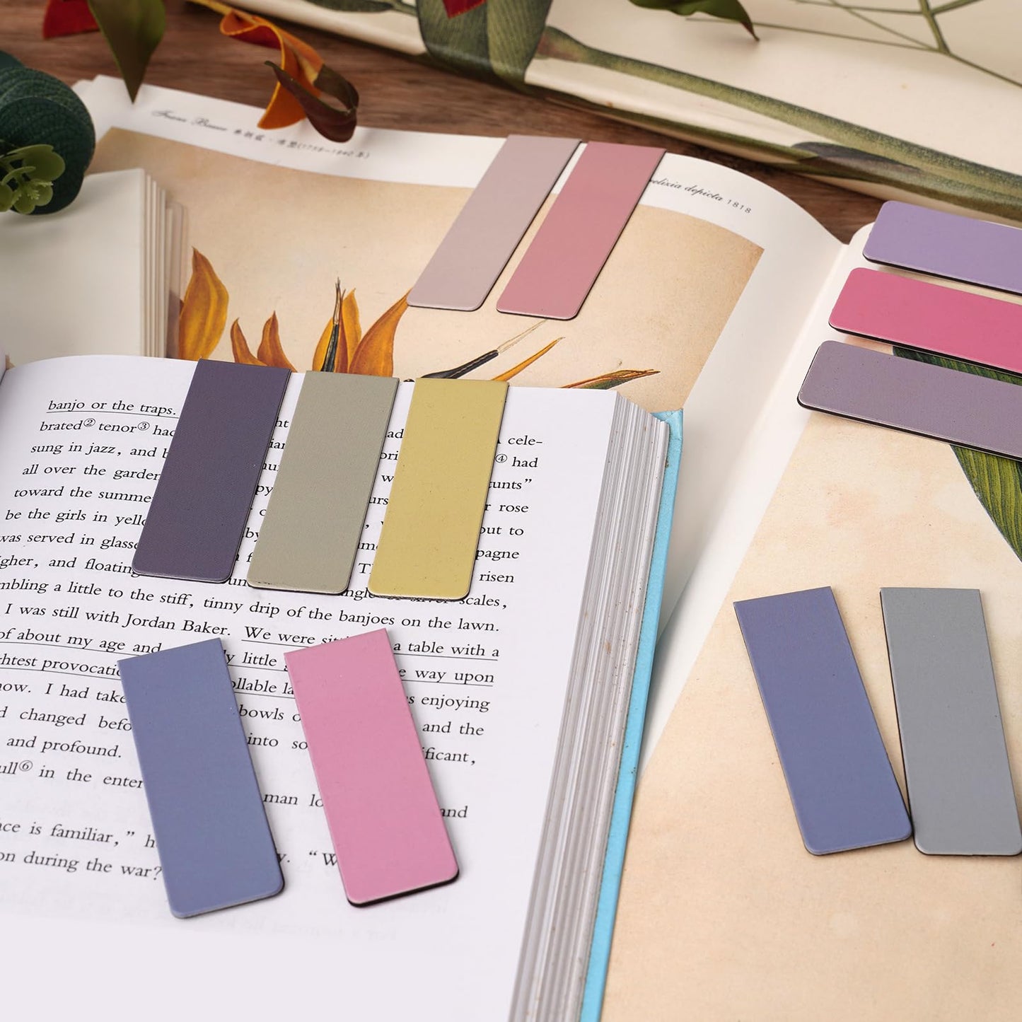 UMETDO 84PCS Magnetic Bookmarks Book Mark, 12 Colors Magnet Bookmark Clips Bulk, Cute Gifts Book Marks for Reading Women Men, Bookmarks for Book Lovers