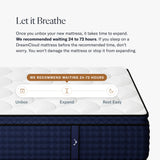 DreamCloud Premier Rest 14" King Mattress - Luxury Hybrid Memory Foam - 365 Night Trial - Premium Pressure-Relieving Layers - Forever Warranty - Mattress in a Box - CertiPUR-US Certified DreamCloud
