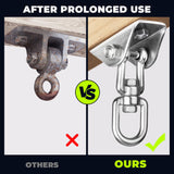 Aisto Heavy Duty Swing Hangers for Wooden Sets 2000 LB Capacity Hammock Hanger 360 Swivel Stainless Steel Swing Hardware Accessories 2 Packs for Porch Playground Yoga Heavy Bag Aisto