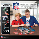 MasterPieces 500 Piece Sports Jigsaw Puzzle for Adults - NFL Helmet Shaped Puzzle - 25"x22" Masterpieces