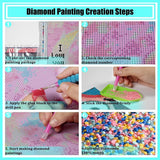 Diamond Art Painting I Think I'll Just Be Happy Today Inspirational Quote Kit for Adults Diamond Art Painting by Number Kits Gem Art Wall Home Decor(Canvas 11.8 x15.8inch) WoodArtSupply