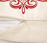 Farmhouse Christmas Pillow Covers 18x18 Set of 4 Winter Holiday Decorations Xmas Rustic Throw Cushion Case for Sofa Couch Home Decor (Sleigh Rides, Farm Fresh Tree, Cocoa, Candy Canes) 4TH Emotion