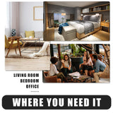 FDW Recliner Chair Massage Chair Reading Chair Reclining Sofa Home Theater Seating with Lumbar Support Massage and Padded Backrest for Living Room and Bedroom (Leather, Black) FDW