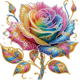 WSLWXSHM 5D Special Shape Diamond Art Kits for Beginners, Rose Flower Diamond Painting Kits for Adults, Crystal Rhinestones Diamond Painting for Home Wall Decoration Gift 12×12inch/30×30cm WSLWXSHM