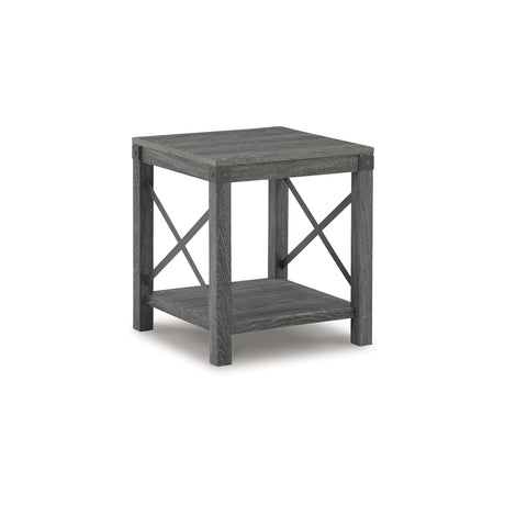 Signature Design by Ashley Freedan Rustic Farmhouse End Table, Gray Signature Design by Ashley