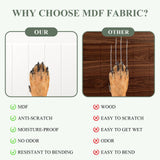 ARK DESIGN 42 x 84inch Sliding Barn Door with 7FT Sliding Door Hardware Kit Included, Pre-Drilled Holes Easy Assembly - Solid MDF Slab Covered with Water-Proof PVC Surface, White,H-Shaped Frame ARK DESIGN