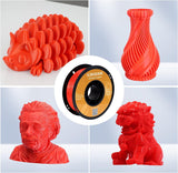 Kingroon PLA 3D Printer Filament, 10 Rolls, Dimensional Accuracy +/- 0.02 mm, 10kg Spool(22lbs), 1.75 mm，Black White Grey Red Blue Green Purple Skin Silver Yellow POJECITY