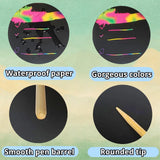 240 Scratch Paper for Kids with 26 Bamboo Styluses | Mess Free Scratch Paper Kit | Fun Classroom Crafts Activity &Creative Party Gifts (Ages 4-8, Travel Toy) wiwbbitl