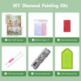 NAIMOER Gnomes Diamond Painting Kits for Adults, DIY 5D Diamond Painting Spring, Full Drill Gnomes and Flowers Diamond Art Kits Perfect for Relaxation and Home Wall Decor 30x40cm NAIMOER