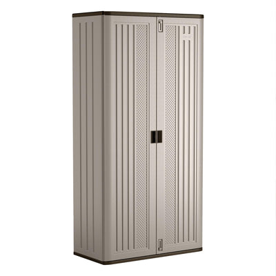 Suncast BMC8000 Storage Cabinet, 40.00 x 20.25 x 80.25, Silver