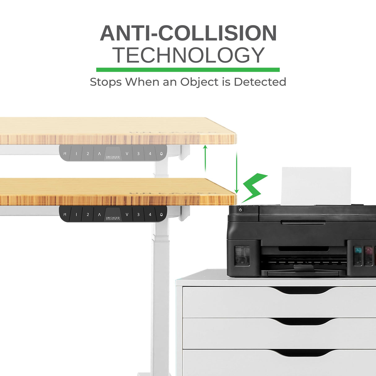 Uncaged Ergonomics Rise Up Standing Desk Legs – Dual Motor Standing Desk Frame with Memory Electric Standing Desk Frame Height Adjustable Table Legs for Sit Stand Desk Base Electronic Rising Desk Uncaged Ergonomics