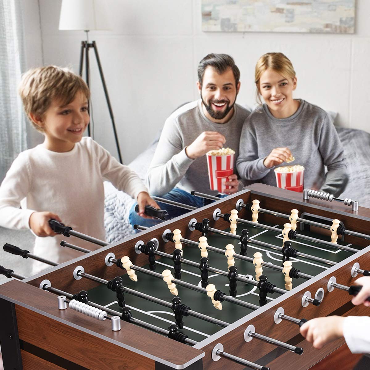 Goplus 54" Foosball Table, Soccer Game Table Competition Sized Football Arcade for Adults, Kids, Indoor Game Room Sport Goplus