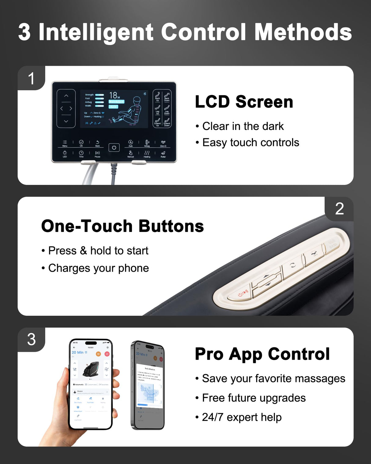 EASPEARL R8089 Pro 4D Massage Chair,SL-Track Zero Gravity Massage with Heat,OTA System,Electric Footrest,Airbags,Bluetooth,APP Control,Shiatsu Massage Chairs Full Body and Recliner with Stretch EASPEARL