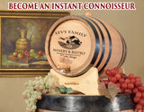 Personalized 1 Gallon Oak Wine Barrel with Stand, Bung, and Spigot (5 liter) | Age Cocktails, Wine, Mead and More! | Custom Engraved Vineyard Bistro THOUSAND OAKS BARREL