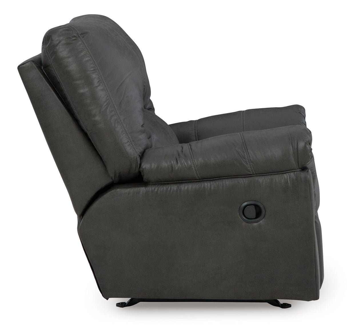 Signature Design by Ashley Bladen Faux Leather Manual Rocker Recliner, Gray Signature Design by Ashley