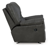 Signature Design by Ashley Bladen Faux Leather Manual Rocker Recliner, Gray Signature Design by Ashley