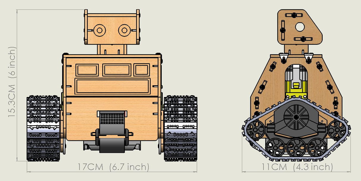 ScienSta STEM Projects for Kids Ages 10-16, Wooden Model Car Kits, Gifts for Boys 9-16, Science Educational Crafts Building Kit,RC Tank ScienSta