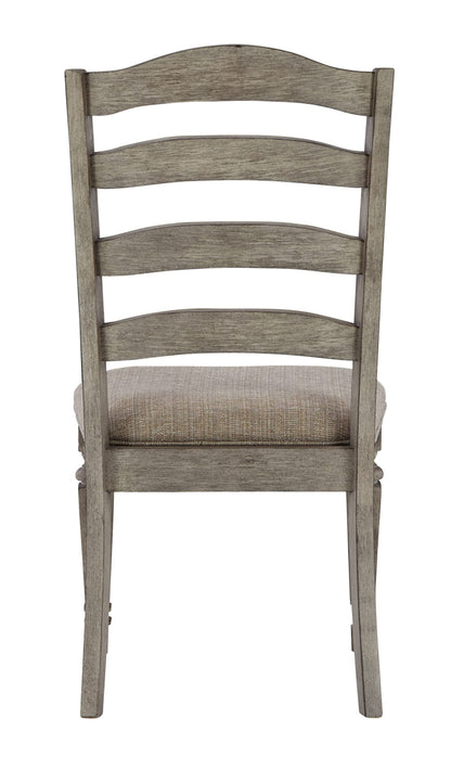 Signature Design by Ashley Lodenbay Classic Farmhouse Weathered Dining Chair, Set of 2, Antique Gray