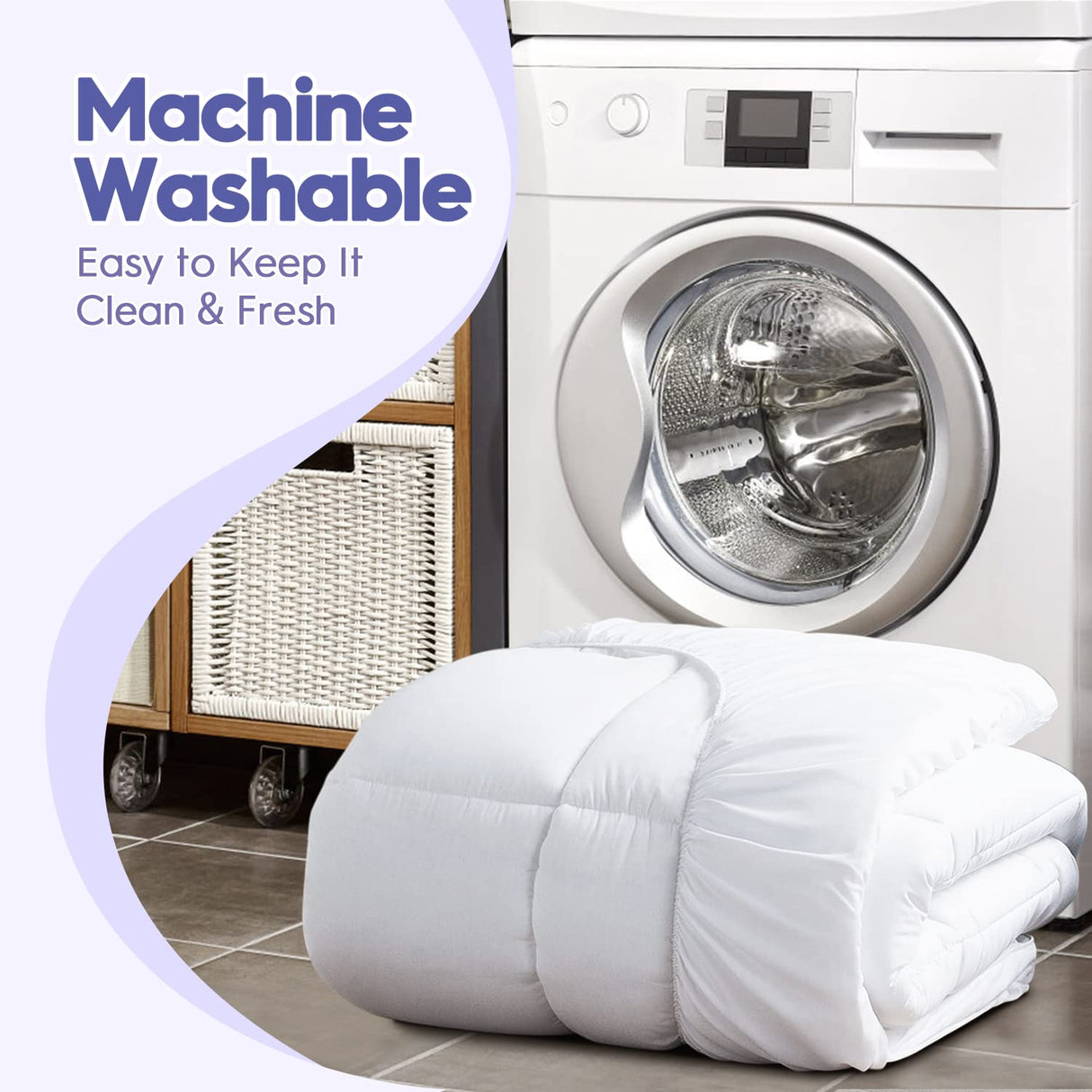 ABENE Twin Size Mattress Topper for Back Pain Relief, Extra Thick Mattress Pad Pillowtop, Soft Plush Mattress Cover Bed Topper with Deep Pocket, Overfilled Down Alternative Filling, White ABENE