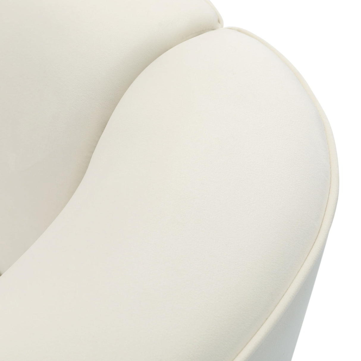 Christopher Knight Home 87.50" Curved 2 Seater Sofa, Upholstered Couch Chair, Soft Seating Lounge Sofa Chair, Floor Couch, Cozy Loveseat with Armrest, Reading Sofa for Living Room, Home Rest, White Christopher Knight Home