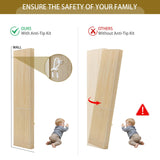 SUJOUCRAFT 70" H Tall Coner Storage Cabinet, Farmhouse Narrow Wood Coner Cabinet with Door & Adjustable Shelves, Home Pantry Hutch for Kitchen, Dining Living Room, Bathroom, Antique Dispaly (Natural) SUJOUCRAFT