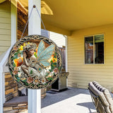 POETRYDRAW DIY Hanging Diamond Art Pendant Kit Fairy, Special Crystal Diamonds Painting Ornament for Adults, 5D Diamond Art Suncatchers Double Sided Board Gem Painting Box Kit POETRYDRAW