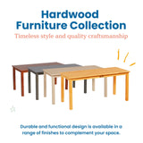 ECR4Kids 24in x 48in Rectangular Hardwood Table with 22in Legs, Kids Furniture, Honey ECR4Kids