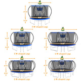 KOFUN 1500LBS 10 12 14 16 FT Tranpoline for Kids and Adults,【Curved Poles Larger Room】 Tranpolines Outdoor with Net, Ladder, Basketball Hoop, ASTM Approval- Easy to Assemble Recreational Tranpoline KOFUN