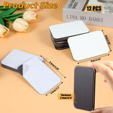 OOTSR 12 Pcs Sublimation Blank Fridge Magnets, DIY Decorative Magnets for Whiteboard Office Calendar Kitchen Home Decor, 2.36x3.54In (2:3) OOTSR