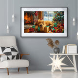 JOOZ Large Christmas Diamond Art Kits for Adults - 5D Large Dog Diamond Painting Kits, DIY Full Drill Diamond Art Christmas Tree, Gem Painting Kit for Gift Home Wall Decor 27.5 X 15.7 Inch JOOZ