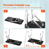 ynhunreth 46'' Dog Grooming Table for Large Dogs, Foldable Professional Grooming Table for Dogs at Home with Double Loops/Mesh Tray/Adjustable Arm, Capacity up to 330lbs, Black ynhunreth