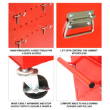 6 Drawer Rolling Tool Chest,Red Large Tall Tool Box with Wheels,Lockable Stand up Toolbox,Metal Garage Tool Cabinets Organizer,Rolling Tool Cart for Workshop Garvee