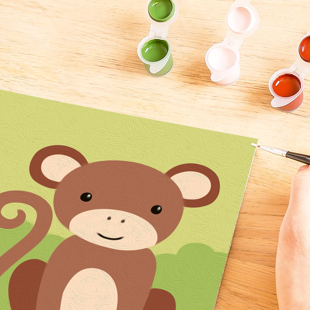 Ravensburger - Wild Monkey CreArt Paint by Numbers Kit | Fun & Easy DIY Art for Kids Age 7+ | Creative Gift Idea for Birthdays & Holidays Ravensburger