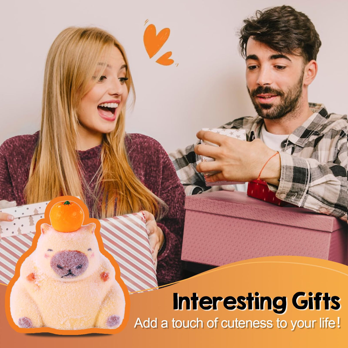 LET'S RESIN 4 Pcs Capybara Silicone Molds for Taba Squishy, Resin Casting, Effortless Demolding Molds for Stress Relief DIY Decompression Gift Home Decor LET'S RESIN