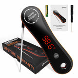 Digital Meat Thermometer 0.5s Instant Read, Paysean ±0.5℉ with Auto-Rotating Backlit Display, IP67 Waterproof and Calibration for Cooking, Candy, Grilling, BBQ, Liquid, Smoker, Beef Paysean