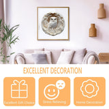 Wooden Puzzles for Adults, Flat Puzzle with 3D Visual Effect, Paper Carved Owl Puzzle, Wooden Jigsaw Puzzles for Adult, Unique Shape Wood Puzzles Adult, Wall Art Canvas Puzzle (M-11.4*11.2in-200pcs) Pijesaksa