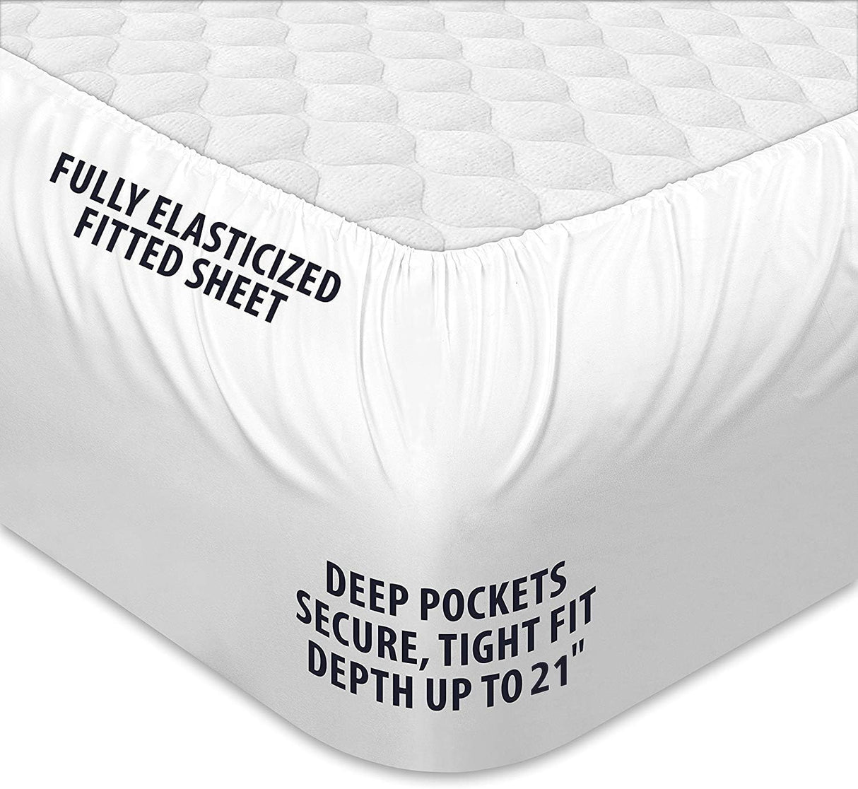 COONP Twin Mattress Topper, Extra Thick Pillowtop, Cooling Plush Mattress Pad Cover Cotton Top Bed Topper Protector with 8-21 Inch Deep Pocket COONP