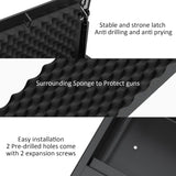 [ 20% Larger capacity ] Biometric gun safe with fingerprint lock box,Large pistol safes for handgun,nightstand hidden gun storage for bedside,quick access，ammunition storage security box for Home HARDROCK