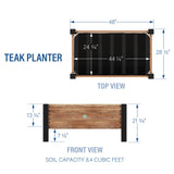 Backyard Discovery 10 Cubic Foot Raised Teak Planter Outdoor Backyard Discovery
